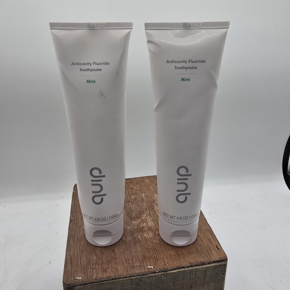 Quip Lot Of 2 Anti-Cavity Fluoride Toothpaste Mint Flavor 4.6 oz Sealed ***READ